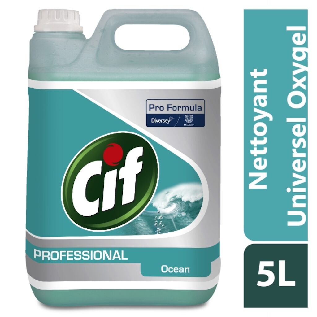 Cif Pro Formula Oxygel Océan 2x5L - Multi-usages à l'oxygel actif parfum Océan